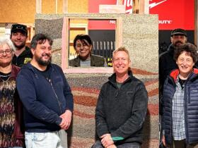 Hempcrete workshop   group VT HERO