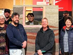 Hempcrete workshop   group VT HERO