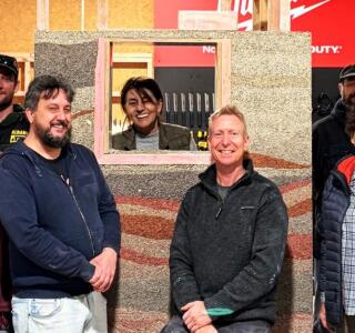 Hempcrete workshop   group VT HERO